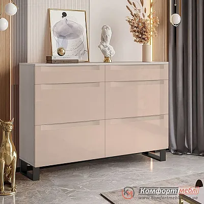 Комод на замовлення Комфорт Флекс 100 см з МДФ Капучино для іграшок-0