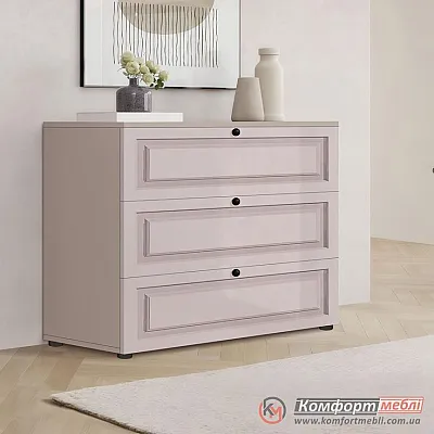 Комод прованс Комфорт Флекс 1 м МДФ фасад Оксамит бежевий в дитячу-0