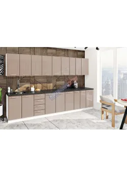 Готова кухня Комфорт Хай-тек 3,4 м Медовий