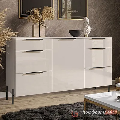 Комод для речей Комфорт Флекс 1500 мм з ДСП фасадами Кашемір в спальню-0