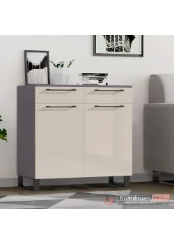 Недорогой комод Комфорт Flex 80 см ДСП фасад Кашемир в прихожую