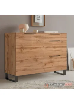 Комод с ящиками Комфорт Flex 1200 мм из ДСП Дуб Аппалачи для посуды