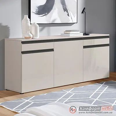 Недорогий комод Комфорт Flex 1,5 м ДСП фасад Кашемір в прихожу-0
