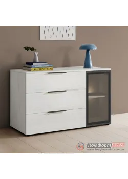 Тумба без ножек Комфорт Flex 1200 мм из ДСП Дуб беленый в гостиную