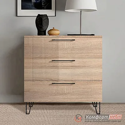 Комод для речей Комфорт Flex 100 см ДСП фасад Дуб сонома в спальню-0