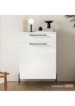 Комод-органайзер Комфорт Флекс 0,6м с ДСП фасадами Белый в прихожую