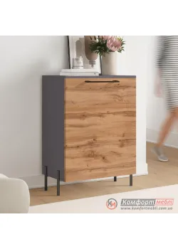 Узкий комод Комфорт Flex 0.5 м ДСП фасад Дуб золотой в коридор