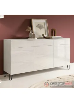 Комод-тумба Комфорт Флекс 1,5 метра ДСП фасад Дуб беленый в спальню