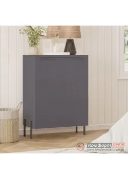 Тумба с 1 дверью Комфорт Flex 0.5м МДФ фасад Графит для обуви