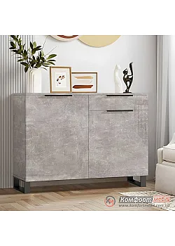 Современный комод Комфорт Флекс 1200 мм Бетон светлый для макияжа