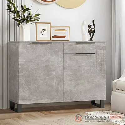 Сучасний комод Комфорт Флекс 1200 мм Бетон світлий для макіяжу-0
