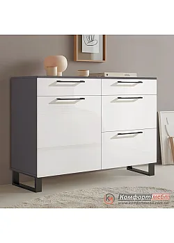 Бюджетная тумба Комфорт Флекс 1 м ДСП фасад Белая в детскую