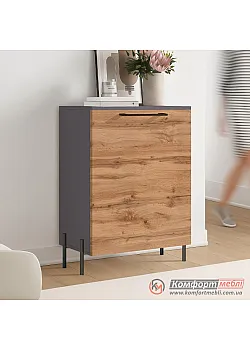 Тумба-органайзер Комфорт Флекс 600 мм ДСП фасад Дуб аппалачи для обуви