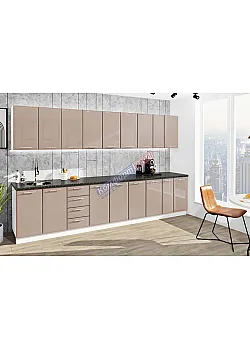 Готова кухня Комфорт Хай-тек 3,5 м Медовий