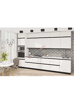 Готова кухня Комфорт Тренд 360см Білого кольору