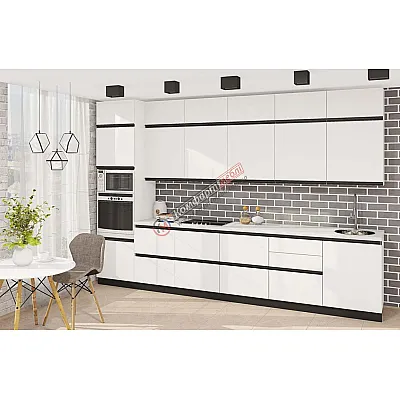 Готова кухня Комфорт Тренд 360см Білого кольору-0