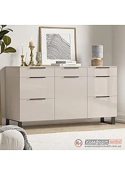 Большой комод Комфорт Флекс 1,5 м ДСП фасад Кашемир для косметики