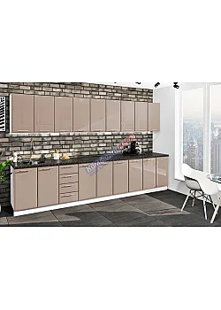 Готова кухня Комфорт Хай-тек 3,6 м Медовий