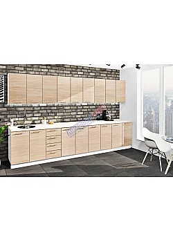 Готова кухня Комфорт Еко 3.6 м прямая Дуб сонома