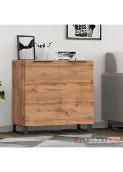 Комод-тумба Комфорт Flex 80 см с ДСП фасадами Дуб золотой для обуви