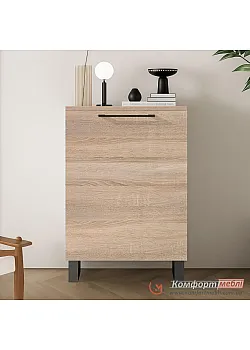 Тумба с дверцей Комфорт Флекс 0.6 метра ДСП фасад Дуб сонома в прихожую