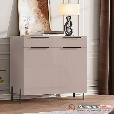 Тумба з 2 ящиками Комфорт Флекс 0.8 м з ДСП фасадами Тоффі для взуття-0