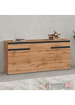 Комод для вещей Комфорт Флекс 1.5 м ДСП фасад Дуб золотой в прихожую