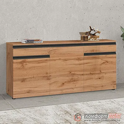 Комод для речей Комфорт Флекс 1.5 м ДСП фасад Дуб золотий в прихожу-0