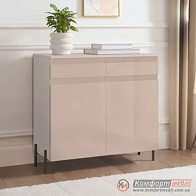Сучасний комод Комфорт Флекс 0,8 метра МДФ фасад Капучино для взуття-0