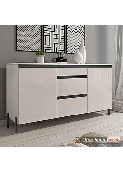 Комод с ящиками Комфорт Flex 1,5м ДСП фасад Кашемир в комнату