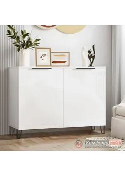 Комод для вещей Комфорт Flex 1 метр с ДСП фасадами Белый для посуды