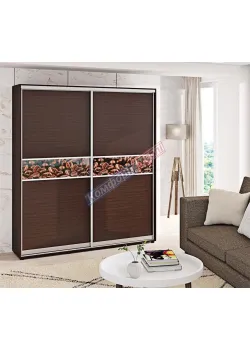 Шкаф-купе 2 м Комфорт "Модель 2" двухдверный цвет венге