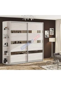 Шафа купе 1.5 метра Комфорт "Модель 4" дводверна дуб білений