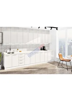 Готова кухня Комфорт Фарбований високий глянець 3.8 м Білий