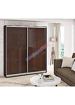 Шафа купе 1 1 метра Комфорт "ДСП" глянець 2 дверна венге