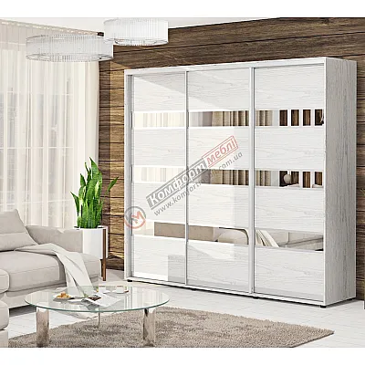 Шафа-купе 1800 мм Комфорт "Модель 4" 3х дверна світла-0