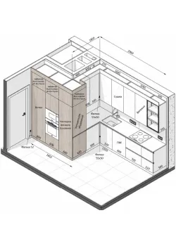 Мебель Вариант Кухни №310 30.09.2025