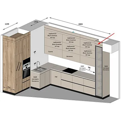Меблі Варіант Кухні №314 28.10.2025-0