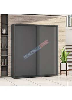Шафа купе 1.8 м Комфорт "ДСП" 2 дверна асфальт