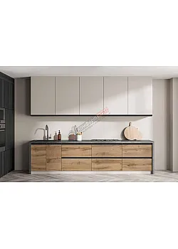 Готовая кухня Комфорт Sigma ручка 2,4 метра Белый, Дуб золотой