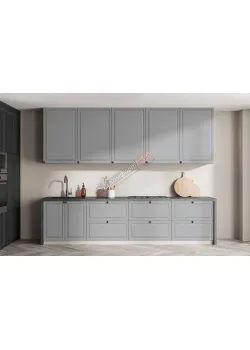 Готовая кухня Комфорт Диамант 2.4 метра Пепельный