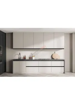 Готовая кухня Комфорт Sigma ручка 2,4м Белого цвета