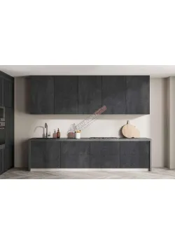 Готовая кухня Комфорт Эко 2,4 метра прямая Угольный камень