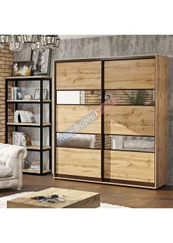 Шафа-купе 1,3 метра Комфорт "Модель 3" 2х дверна дуб золотий