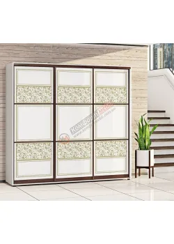 Шафа купе 180 см Комфорт "Валенсія" глянець 3 дверна світла