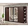 Шафа купе 3 м Комфорт "ДСП" з дзеркалом чотирьохдверна дуб венге-2-thumb
