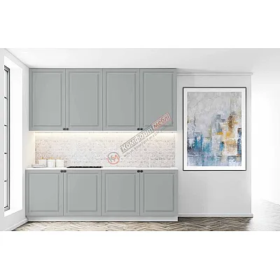 Готова кухня Комфорт Діамант 2 метра Попільний-0