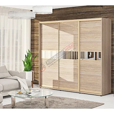 Шафа купе 180 см Комфорт "Модель 2" тридверна дуб сонома-0