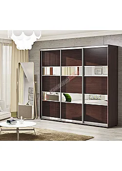 Шкаф-купе 2,1 метра Комфорт "Модель 3" 3 дверный венге
