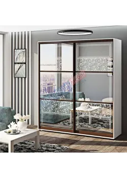 Шафа-купе 1700 мм Комфорт "Дзеркало" 2 х дверна світла